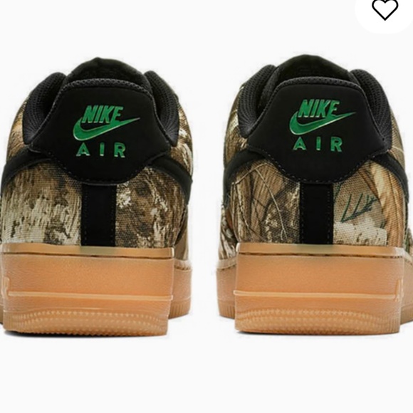 REALTREE X AIR FORCE 1 LOW 'TAN CAMO' AO2441-001-EUC Size 7 Men's - Picture 4 of 10